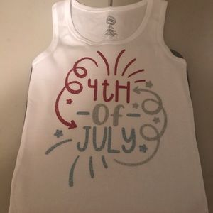 Girls size 10-12 4th of July tank top
